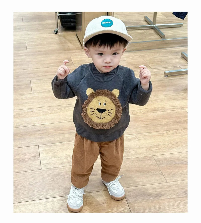 Spring Baby Boy Lion Tops