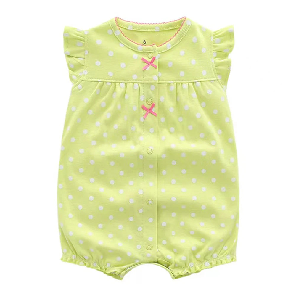 Summer Baby Cartoon Cotton Jumpsuits