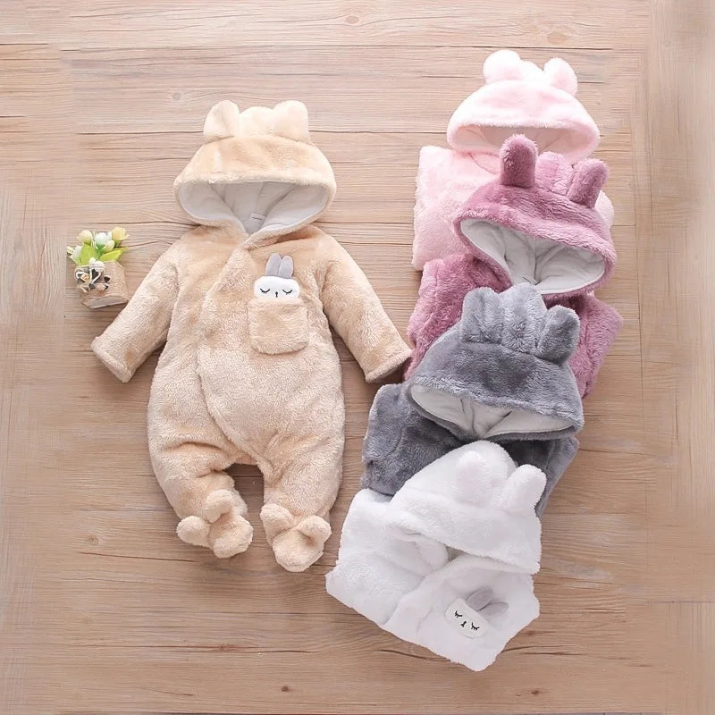 Baby Plush Warm Outfit -Winter 0-2Y