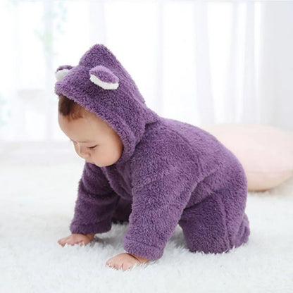 Newborn Winter Fleece Baby Jumpsuits