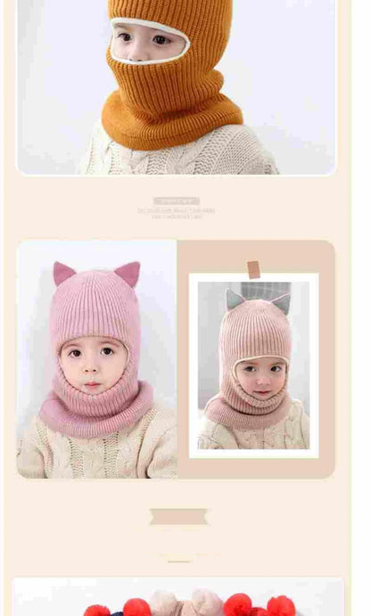 Baby Pom-Pom Winter Hat