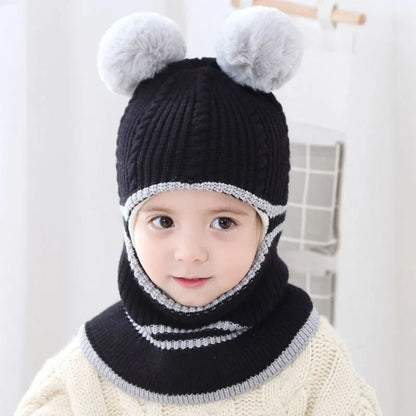 Kids Winter Hat & Scarf Set