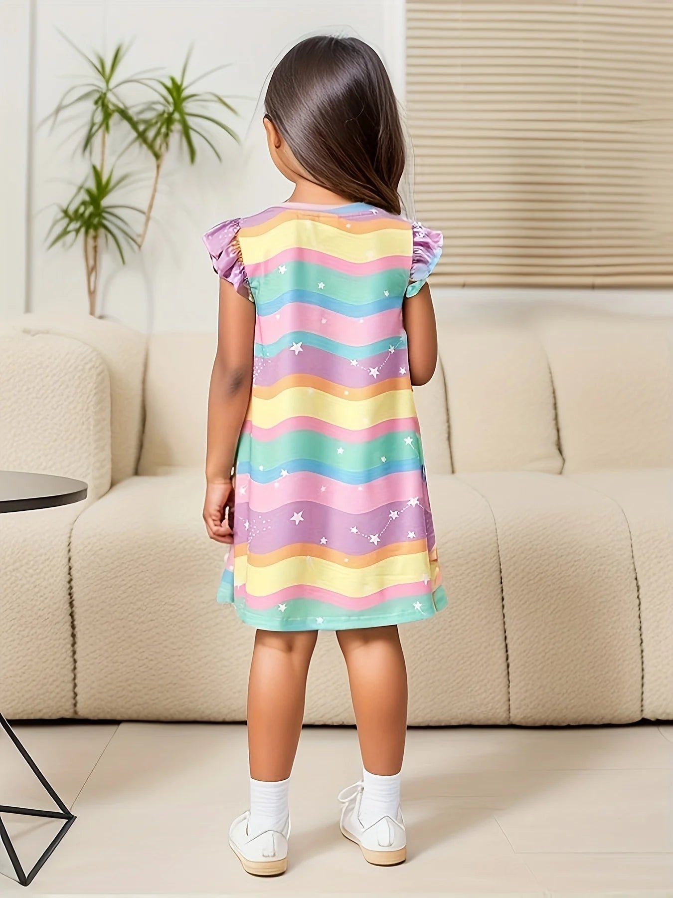 Girls' Summer Cute T-Shirt Dress