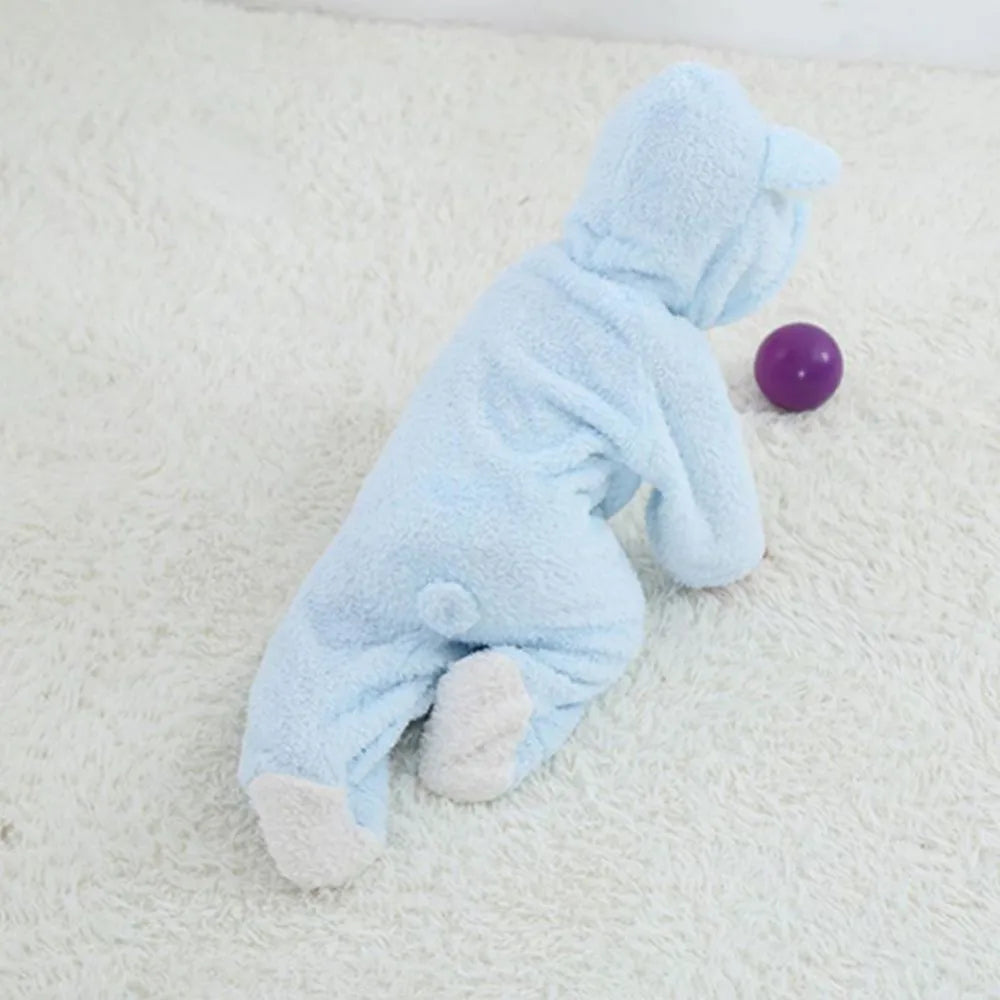 Newborn Winter Fleece Baby Jumpsuits