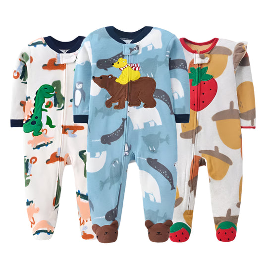 Baby Fleece Animal Jumpsuit