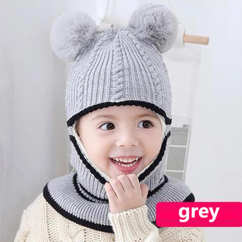 Baby Pom-Pom Winter Hat