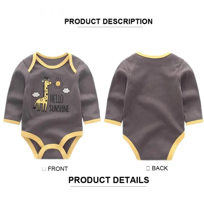 Matching - Sets - Autumn - Girl & Boy - 0 to 12m - Autumn & Spring 👶 Unisex Cotton Long Sleeve Essentials Bundle (6 or 8 Pieces)
