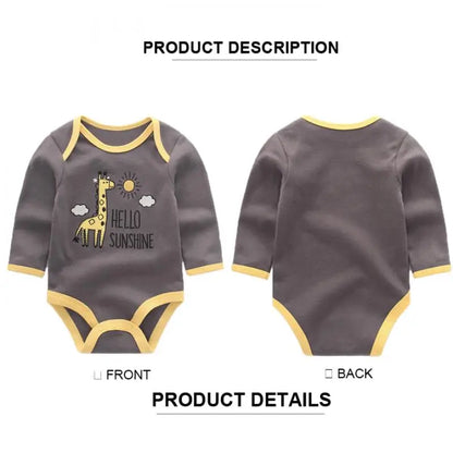 Matching - Sets - Autumn - Girl & Boy - 0 to 12m - Autumn & Spring 👶 Unisex Cotton Long Sleeve Essentials Bundle (6 or 8 Pieces)