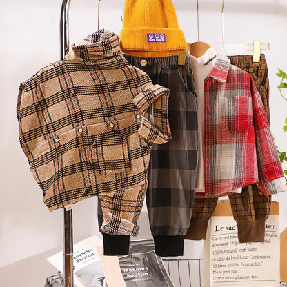 Baby Boy Spring Plaid Shirt