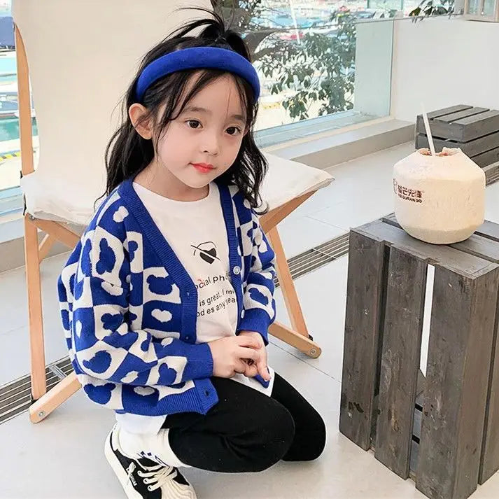 Autumn Winter Girls Fleece Cardigan