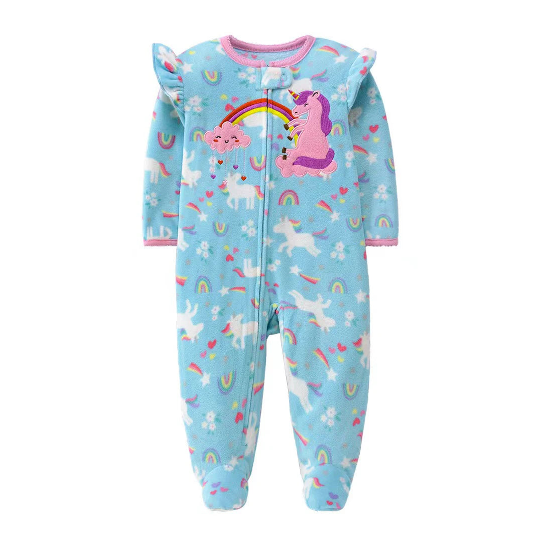 Baby Fleece Animal Jumpsuit