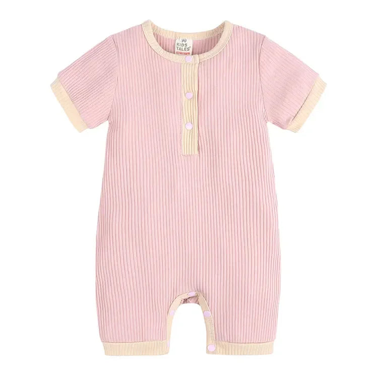 Rompers - Summer - Girl & Boy - 3m to 24m 👕 Cotton Linen Summer Baby Romper