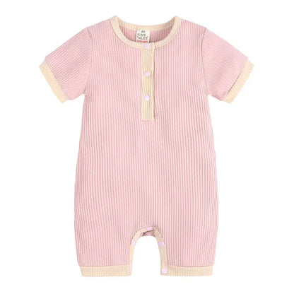 Rompers - Summer - Girl & Boy - 3m to 24m 👕 Cotton Linen Summer Baby Romper