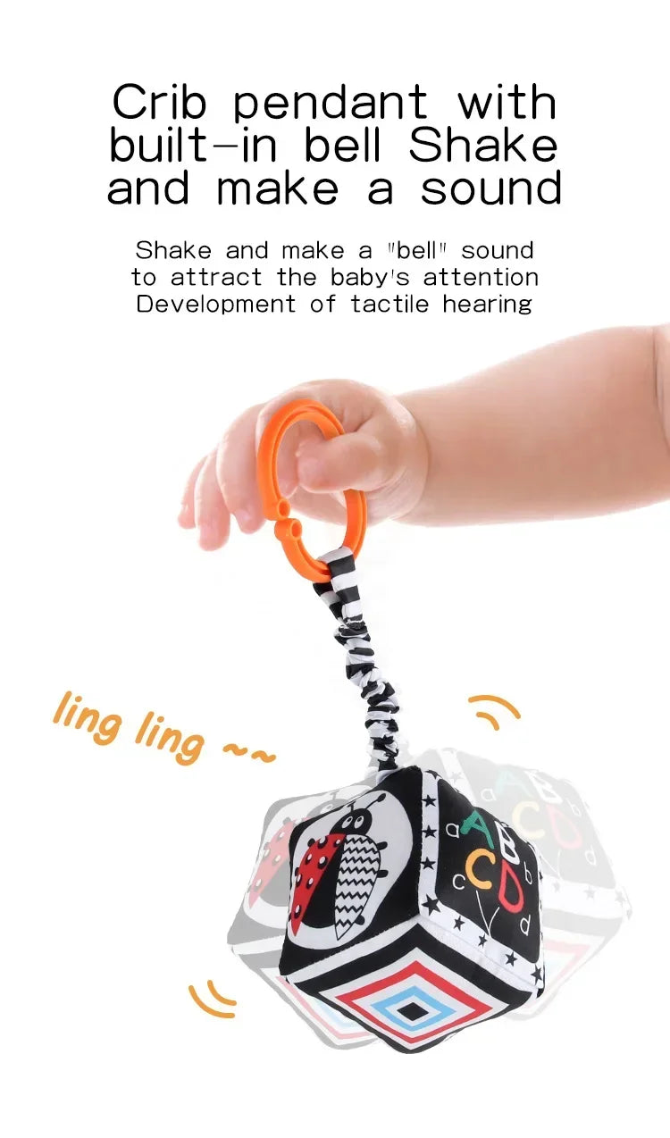 Books - Baby PARENT-Child Learning By Soft Cloth Book - Level 1 - Early Learning – 👶 High Contrast Black & White Animal Sensory Cloth Book