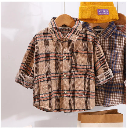 Baby Boy Spring Plaid Shirt