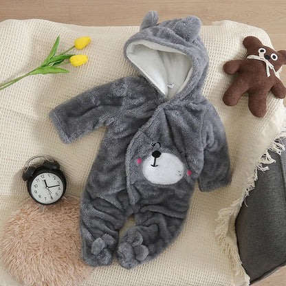 Baby Plush Warm Outfit -Winter 0-2Y