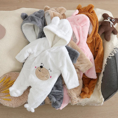 Baby Plush Warm Outfit -Winter 0-2Y