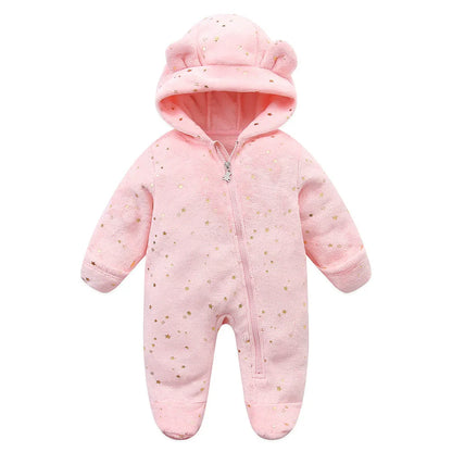Jumpsuits - Girl & Boy - 0 to 12m 🧸❄️ Unisex Warm Flannel Winter Jumpsuit