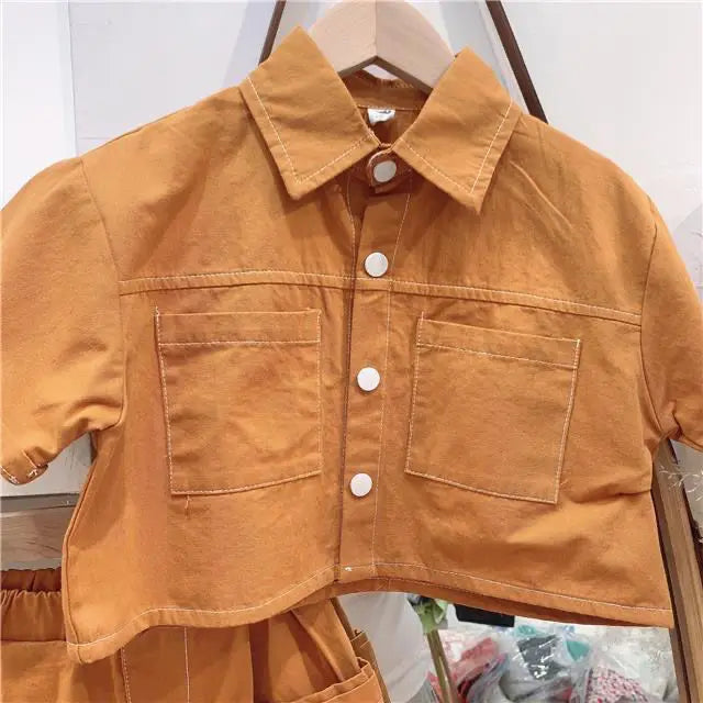 Baby Boy Summer Outfit - Shirt & Shorts 2-Piece