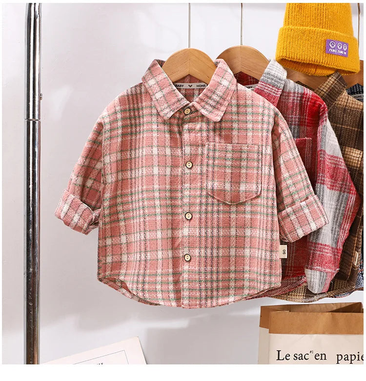 Baby Boy Spring Plaid Shirt