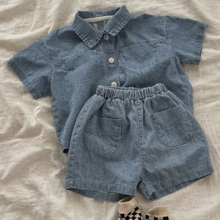 Baby Boy Summer Linen Outfit