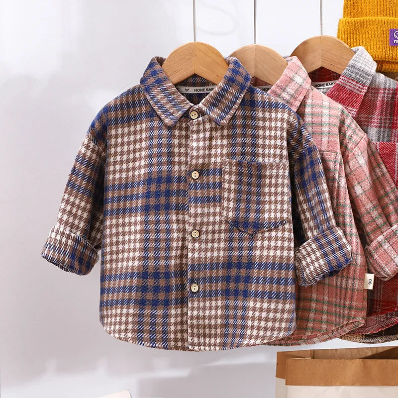 Baby Boy Spring Plaid Shirt