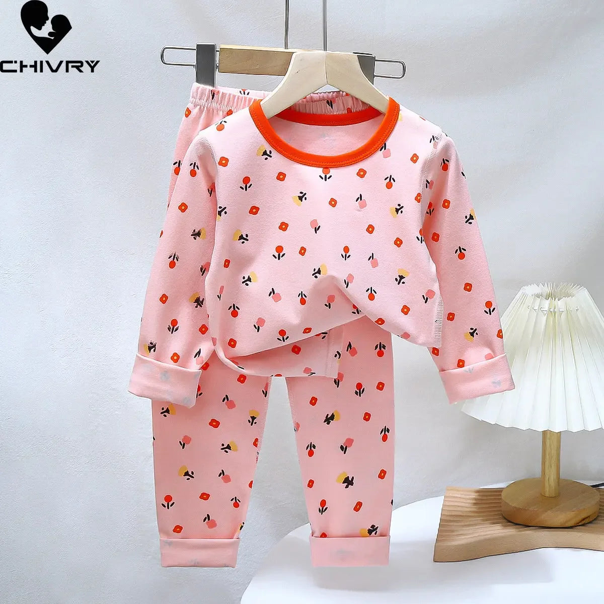 Spring Autumn Cartoon Kids Pajama Set