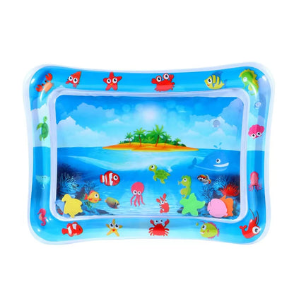 Toys - Tummy Time Water Cushion - 6m to 12m -  Infant Inflatable Tummy Time Mat Premium Baby Play Mat Inflatable