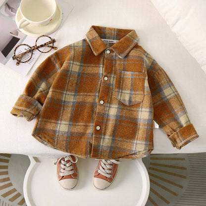 Baby Boy Spring Plaid Shirt