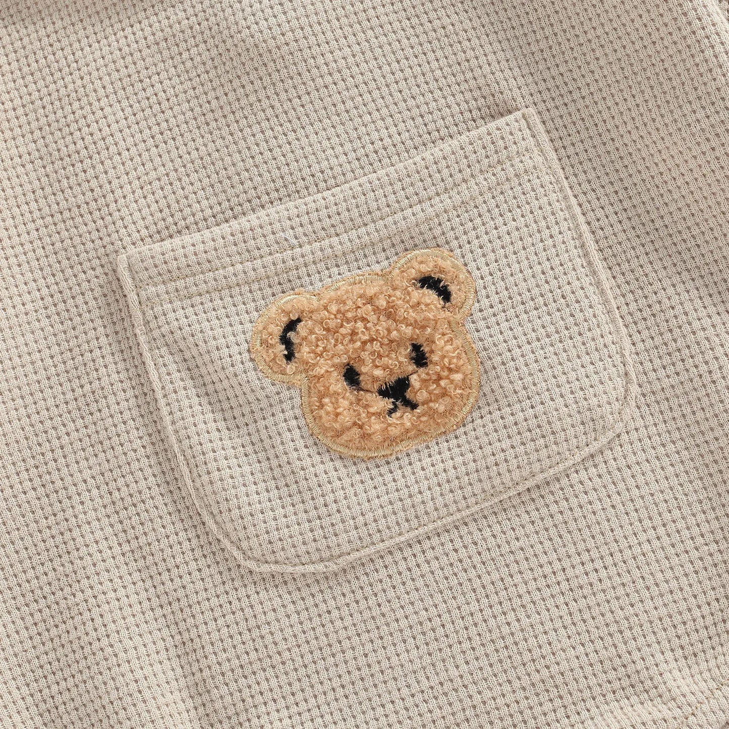 Baby Bear Embroidered Fall Jumpsuit