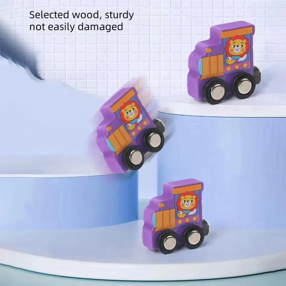 Toys - Car Lock Matching Toy - 3Y to 6Y - Wooden Magnetic Number Train Toys