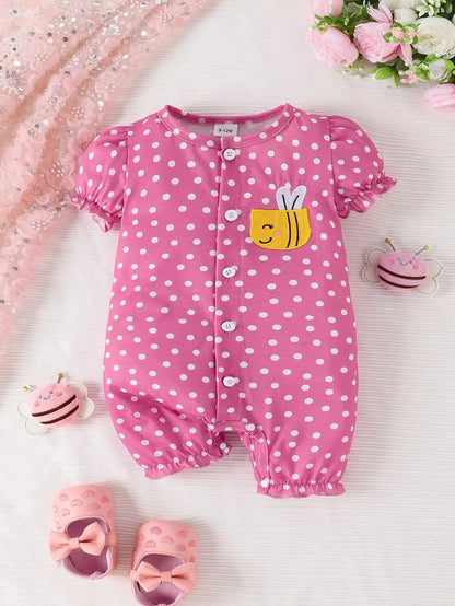 Summer Baby Girl Polka Jumpsuit