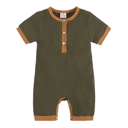 Rompers - Summer - Girl & Boy - 3m to 24m 👕 Cotton Linen Summer Baby Romper