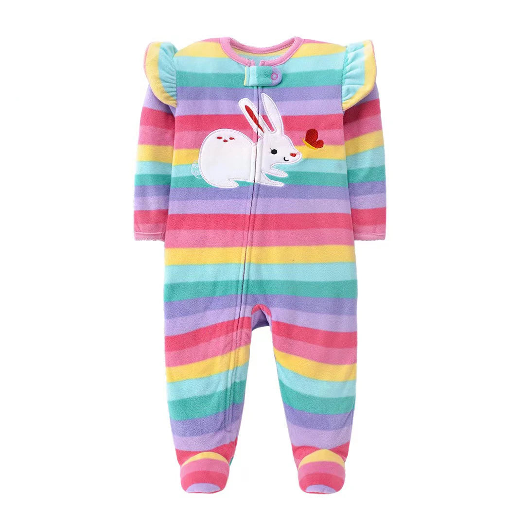 Baby Fleece Animal Jumpsuit