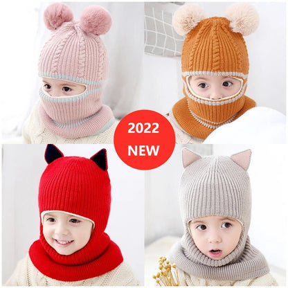 Baby Pom-Pom Winter Hat