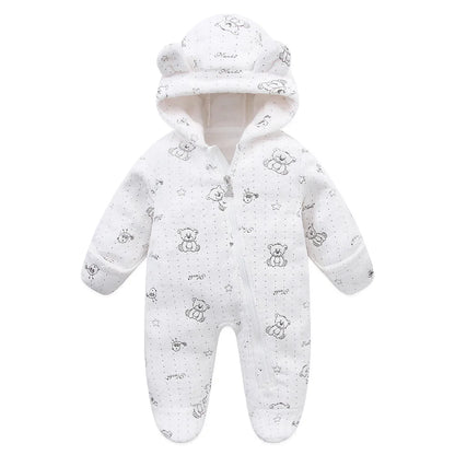 Jumpsuits - Girl & Boy - 0 to 12m 🧸❄️ Unisex Warm Flannel Winter Jumpsuit