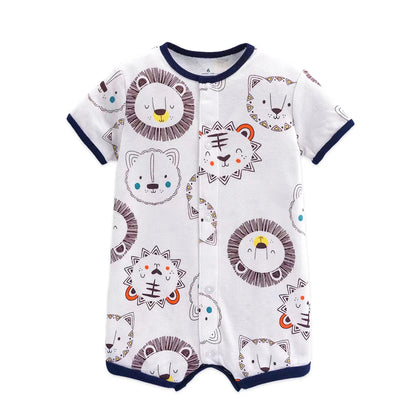 Summer Baby Cartoon Cotton Jumpsuits