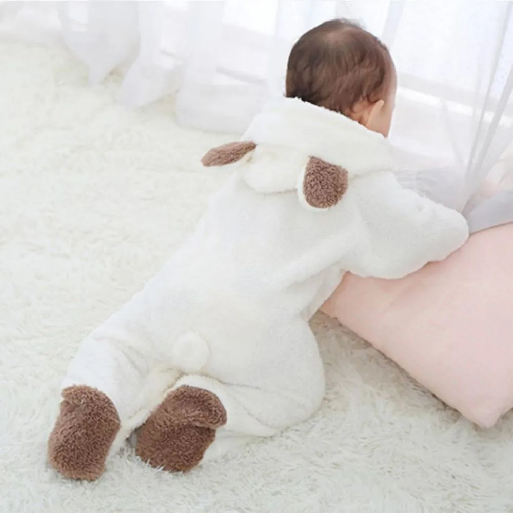 Newborn Winter Fleece Baby Jumpsuits