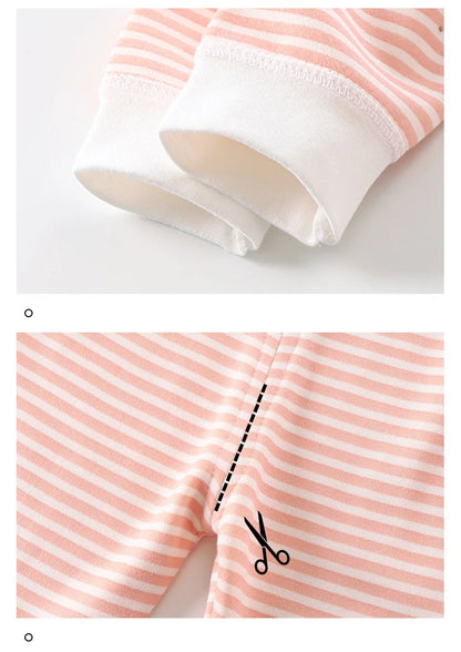 Matching - Sets - Winter - Boy - 6m to 5y❄️Snuggly Striped Pajama Set for Boys