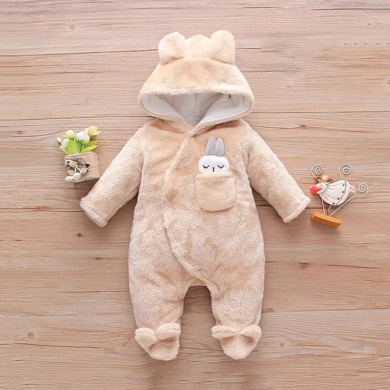 Baby Plush Warm Outfit -Winter 0-2Y