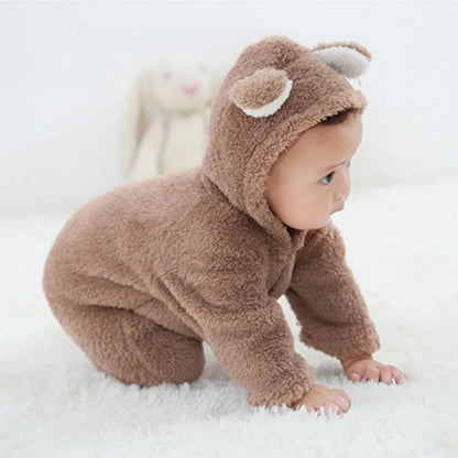 Newborn Winter Fleece Baby Jumpsuits