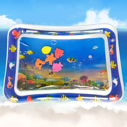 Toys - Tummy Time Water Cushion - 6m to 12m -  Infant Inflatable Tummy Time Mat Premium Baby Play Mat Inflatable