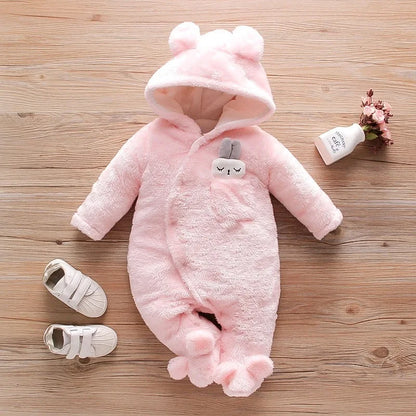 Baby Plush Warm Outfit -Winter 0-2Y