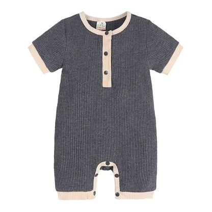 Rompers - Summer - Girl & Boy - 3m to 24m 👕 Cotton Linen Summer Baby Romper
