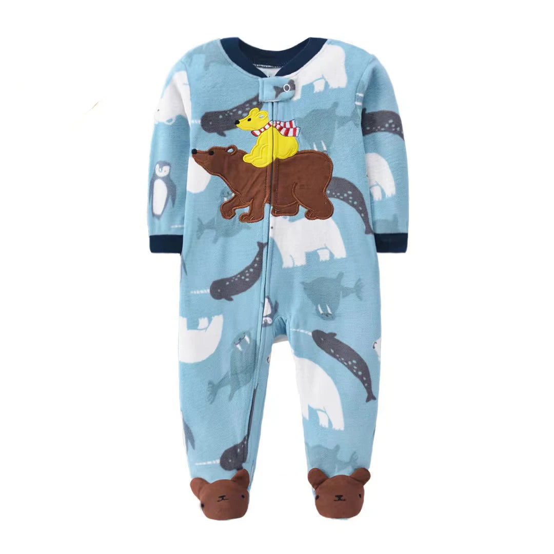 Baby Fleece Animal Jumpsuit