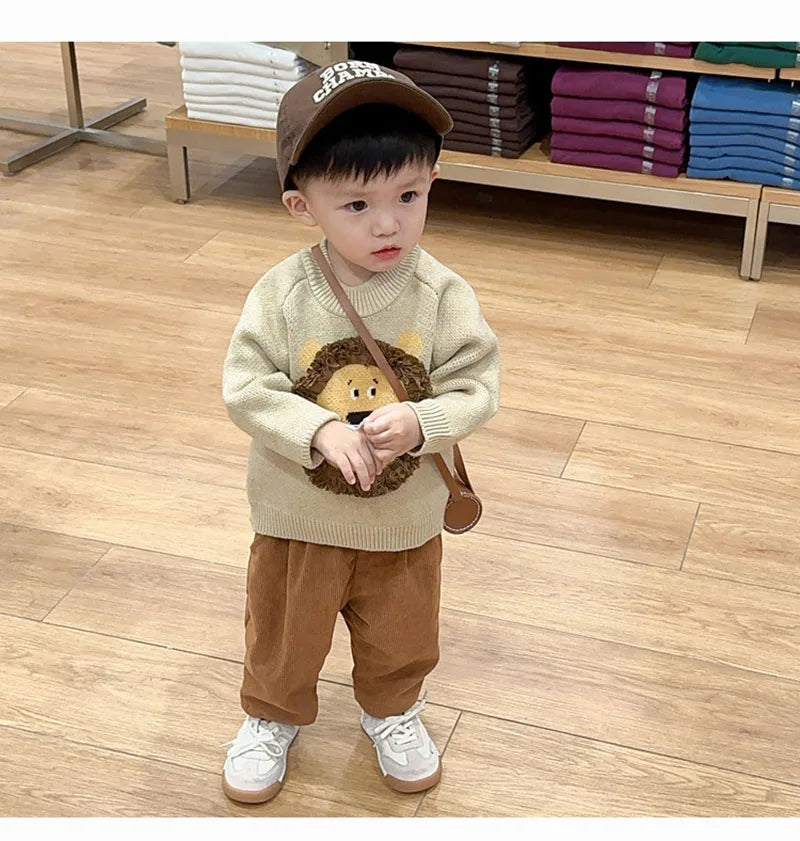 Spring Baby Boy Lion Tops