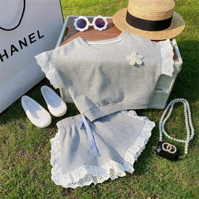 Summer Baby Girl Lace Outfit