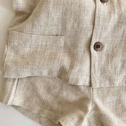 Baby Boy Summer Linen Outfit