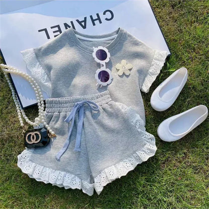 Summer Baby Girl Lace Outfit