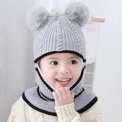 Kids Winter Hat & Scarf Set